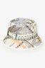 Hermès White Foliate Patterned Bucket Hat Size 56
