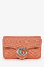 Gucci Blush Moire Mini GG Marmont Crystal Chain Belt Bag