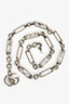 Gucci Blush Moire Mini GG Marmont Crystal Chain Belt Bag