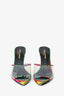 Saint Laurent Multicolour PVC 'Lolita' Floral Print Sandals Size 36.5
