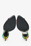 Saint Laurent Multicolour PVC 'Lolita' Floral Print Sandals Size 36.5