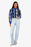 Saint Laurent Light Wash Denim Wide Leg Jeans Size 25