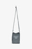Bottega Veneta Grey Lambskin Cassette Mini Bucket Bag