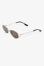 Gentle Monster Black/Silver 'Moneta 02' Narrow Sunglasses
