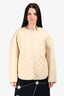 Toteme Beige Cotton Quilted Jacket Size XS