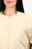 Toteme Beige Cotton Quilted Jacket Size XS