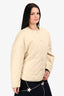 Toteme Beige Cotton Quilted Jacket Size XS