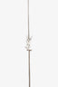 Saint Laurent Silver Toned 'Cassandre' Charm Bracelet