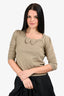 Burberry Blue Label Tan Bow Detail Sweater Size 38