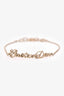 Christian Dior Gold Tone Logo Bracelet