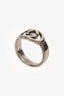 Gucci Sterling Silver Interlocking GG Ring Size 5