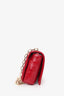 Christian Louboutin Red Patent 'Loubi54' Chain Clutch