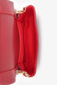 Christian Louboutin Red Patent 'Loubi54' Chain Clutch