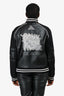 Louis Vuitton 2023 Black Virgil Abloh Signature Logo Patch Varsity Jacket Size 46