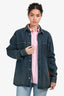 Christian Dior 2021 Blue Denim '1947' Patch Jacket Size 38