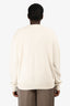 Christian Dior Cream Wool Graphic Crewneck Sweater Size XL