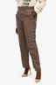 Salvatore Ferragamo Brown Tailored Trousers Size 48