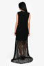 McQ By Alexander McQueen Balck Cotton/Lace Sleeveless Maxi Dress Size M