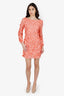 Janique Coral Short Dress Size 8