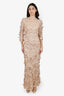 Janique Beige Long Dress Size 10