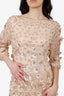 Janique Beige Long Dress Size 10