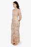 Janique Beige Long Dress Size 10