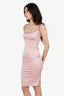 House of CB Pink Rhinestone Trim Short Dress Size XS