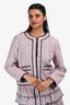 Maje Pink/White Tweed Jacket Size 36