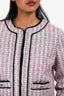 Maje Pink/White Tweed Jacket Size 36