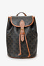 Celine Brown Triomphe Canvas/Calfskin Medium Backpack