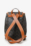 Celine Brown Triomphe Canvas/Calfskin Medium Backpack