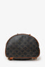 Celine Brown Triomphe Canvas/Calfskin Medium Backpack