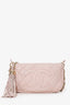Pre-Loved Chanel™ 2004-05 Pink Quilted Leather Tassel Timeless Pochette