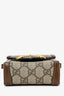 Gucci Brown GG Supreme Canvas Horsebit 1955 Mini Crossbody Bag