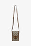 Gucci Brown GG Supreme Canvas Horsebit 1955 Mini Crossbody Bag