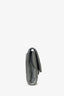 Pre-Loved Chanel™ Grey Metallic Quilted Leather New Clutch With Chain