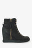Louis Vuitton Grey Leather Lace Up Ankle Sneaker Size 36.5