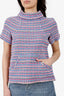 Pre-Loved Chanel™ Pink Tweed Short Sleeve Top Size 38
