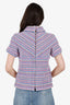 Pre-Loved Chanel™ Pink Tweed Short Sleeve Top Size 38