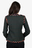 Pre-Loved Chanel™ 2013 Paris-Edinburgh Green Tartan Trim Tweed Jacket Size 36