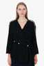 Pre-Loved Chanel™ Black Tweed Faux Pearl Trim Jacket With Belt Size 38