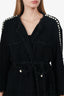 Pre-Loved Chanel™ Black Tweed Faux Pearl Trim Jacket With Belt Size 38