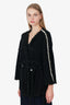Pre-Loved Chanel™ Black Tweed Faux Pearl Trim Jacket With Belt Size 38