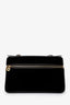 Loro Piana Black Velour/Leather L27 Crossbody With Strap