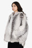 Vitaniotis Silver Fox Fur Jacket Estimated Size M