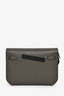 Hermès 2022 Vert De Gris/Black Leather Kelly Dépêches 25 Pouch