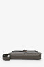 Hermès 2022 Vert De Gris/Black Leather Kelly Dépêches 25 Pouch