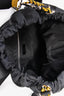 Fendi Black/Yellow Nylon/Leather Pequin Drawstring Backpack