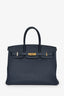 Hermès 2017 Blue Nuit Togo Leather Birkin 35