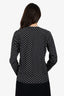 Comme Des Garcon Black Polka Dot Long Sleeve Size M